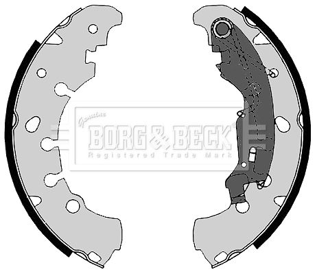 BORG & BECK Комплект тормозных колодок BBS6364